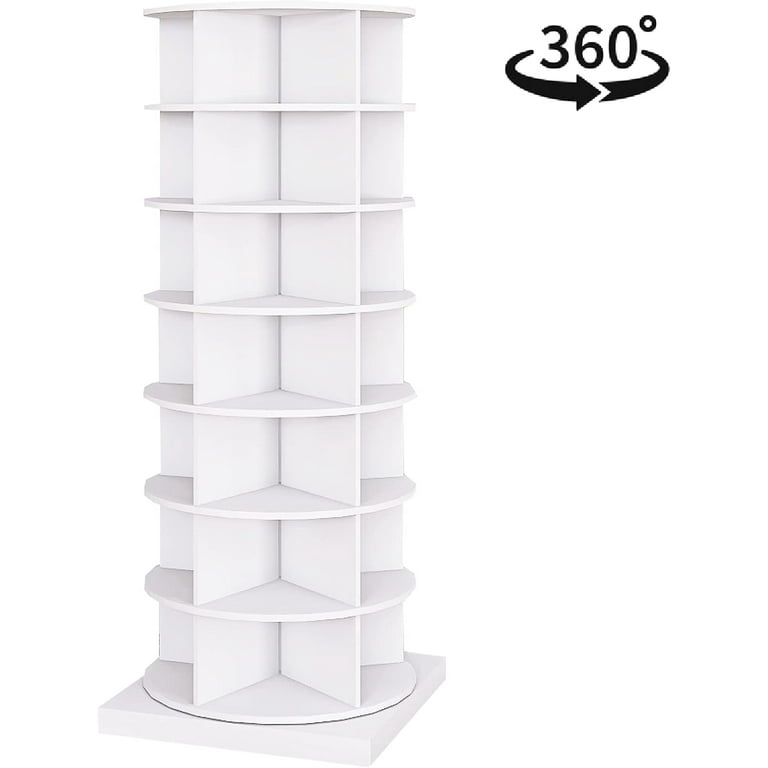 Wooden Shoe Rack Rotating 360 Degrees, 3,5,8-tier Spinning Space Saving  Rotating Entry Shoe Rack Display Cabinet 