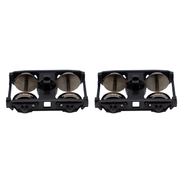2pcs 1:87 Modelo Train Bogie con Ruedas Metal Wheels Fácil de Instalar DIY Railway