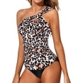 thumbnail image 4 of Gibobby Conjunto de Bikini para Mujer 2023 Nuevo traje de baño Reunión Tankini Sexy Cintura alta Bikini Split Falda Traje de baño Conjunto(Marrón,M), 4 of 4