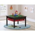 thumbnail image 5 of UTEX 2 in 1 Kids Construction Play Table with Storage Drawers and Built in Plate (Espresso), 5 of 6