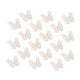 thumbnail image 1 of Uxcell 20Pcs Adornos de Apliques de Mariposa, Parches de Organza de Encaje de Doble Capa de 2 Pulgadas para Vestido de Boda Sombrero, Champagne, 1 of 6