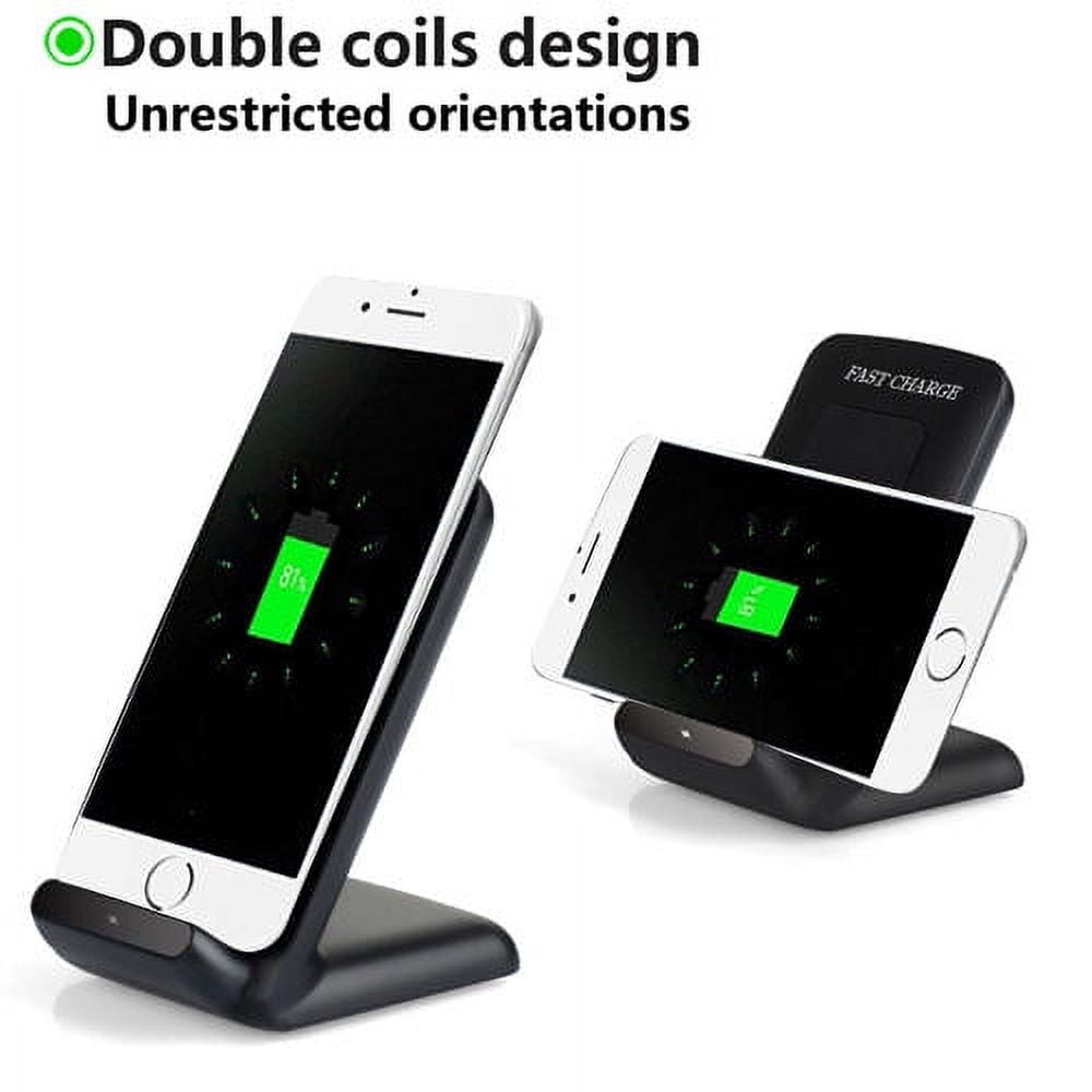 Fast Charge Wireless Charger for Nokia XR20,Oppo Find X3 Pro, X3,OnePlus 9 Pro, 9,BLU G91 Pro,vivo X70 Pro+, iQOO 8 Pro (Black)