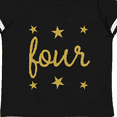 thumbnail image 4 of Inktastic 4th Birthday Gold 4 Year Old Boys or Girls Toddler T-Shirt, 4 of 5
