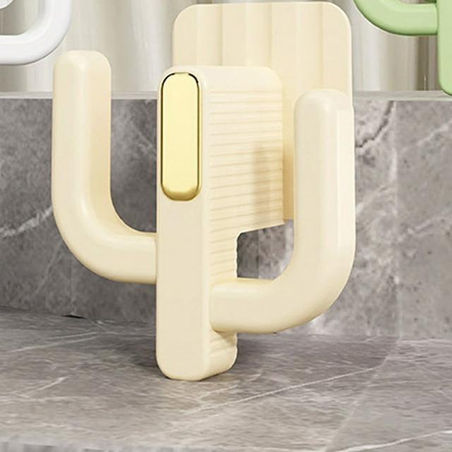 Fiudx Perchero de Pared para Zapatillas, Instalación Sin Agujeros, Diseño de Plástico Resistente, Organizador de Zapatos Versátil, Almacenamiento para La Entrada Del Baño, Fácil de Instalar, Tamaño C