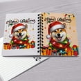 thumbnail image 4 of Merry Christmas Santa Shiba Inu Scarf Twinkling Lights Xmas Holiday Spiral Bound Journal Shibas Dog Lovers Gifts Idea 5x7in Spiral Notebook - 00022, 4 of 5