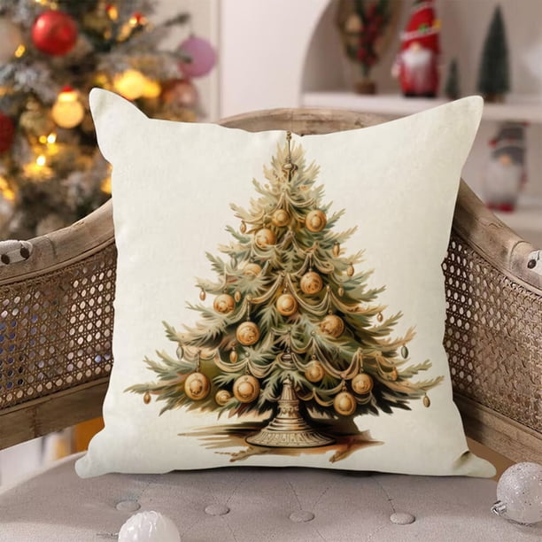 Fundas De Almohada Navideñas De 18 X 18 Pulgadas, Juego De 4 Para
