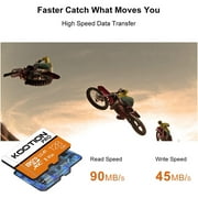 KOOTION 128GB Micro SD Card 2 Pack TF Card with Adapter High Speed MicroSD U3 Full HD 4K Memory Card for Phone Table Monitor Camera