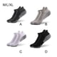 thumbnail image 4 of Minnieouse Calcetines para correr de toalla engrosada mejorada para absorción de sudor y comodidad transpirable algodón antideslizante activo Medias gris oscuro L (39-42), 4 of 6