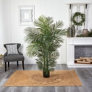 Nearly Natural 54 UV Resistant Artificial Areca Palm Tree, Green