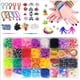 thumbnail image 1 of Juego de pulseras tejidas con 32 bandas de goma de arcoíris para tejer a mano, juguetes educativos para niños, 1 of 4