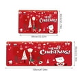2 Piece Non Slip Kitchen Mat Runner Rug Set Doormat Merry Christmas