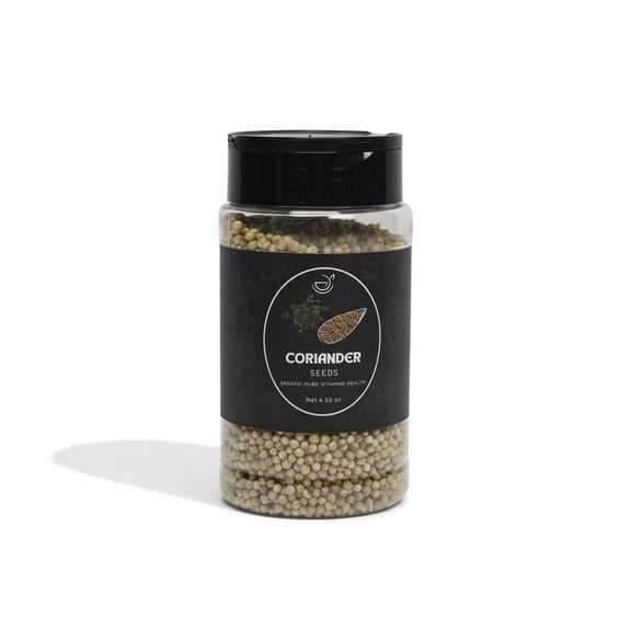 Zestiq Foods Coriander Seeds Jar (4.5 oz.) – Whole Aromatic Coriander for Cooking, Seasoning & Spice Blends