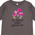 thumbnail image 4 of Inktastic My Great Aunt Loves me with Two Flamingos Boys or Girls Long Sleeve Toddler T-Shirt, 4 of 5