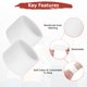 thumbnail image 5 of Uxcell 12PCS Bandas de sudor deportivas, muñequeras de algodón absorbentes de sudor para entrenamiento/baloncesto/correr [Blanco, 5cm de ancho], 5 of 7