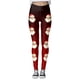 thumbnail image 4 of MKLEKYY Leggings deportivos para mujer, leggings de entrenamiento, pantalones con estampado navideño de bloques de color, leggings elásticos suaves 2504, 4 of 4