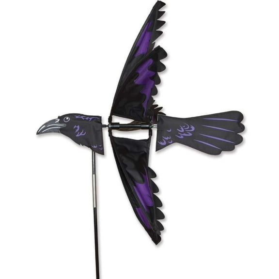 RAVEN Whirligig Wind Spinner Garden Stake by Premier Kites #25153