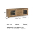 thumbnail image 3 of Signature Design by Ashley Rencott Light Brown 80" TV Stand for TVs up to 91", 3 of 19