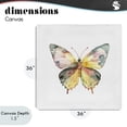 thumbnail image 4 of Stupell Industries Transitional Watercolor Butterfly Subtlety Canvas Art, 36 x 36, by Kim Allen, 4 of 8