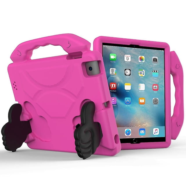 Funda EVA a prueba de golpes con soporte para el pulgar para iPad 4/3/2 (roja)