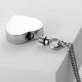 thumbnail image 6 of 6 Pack Urn Necklace for Ashes Heart & Cylinder Cremation Stainless Steel Keepsake Memorial Urn Locket for Ashes Cremation Urn Necklace, 6 of 7