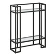 thumbnail image 1 of Henn&Hart 22"W Metal/Glass Console Table in Blackened Bronze, 1 of 8