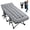 Gray, variant on NAPWANT Folding Camping Cot for Adults with Mattress - 1200D Oxford Portable Cot Bed with Carry Bag for Camping, Hiking, Travel, Guest , Grey