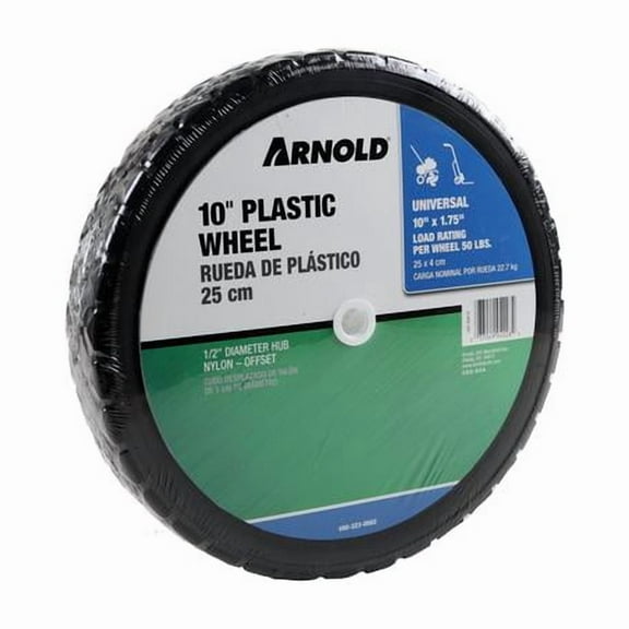 Arnold 1.75 in. W X 10 in. D Plastic Lawn Mower Replacement Wheel 80 lb