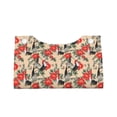 thumbnail image 4 of Lsque Roosters And Peonies Flowers Printed Long Tissue Box Cover Holder, Facial Paper Organizer Dispenser,Triangle with Bottom Belt, PVC Leather Decorative Organizer, 4 of 9