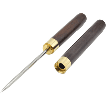 Stainless Steel Ice Picks with Safety Cover, Pick Tool for Breaking Ice, Non-slip Wooden Handle for Easy to Grip, for Kitchen, Bars, Bartender, Picnics, Camping, & Restaurant