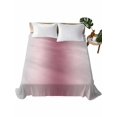 thumbnail image 2 of King Flat Sheet Only Gradient Pink Gray Watercolor Soft Microfiber Cooling Bedding Sheets Modern Minimalist Style Flat Bed Sheet for Hotel,Home Decor, 2 of 9