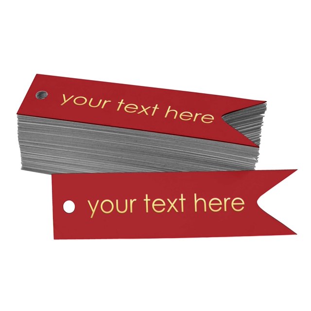 Darling Souvenir Gold Foil Personalized Paper Hang Tags Your Text Here Party Favor Tags 50 Pieces