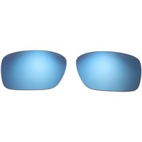 Walleva Ice Blue Polarized Replacement Lenses for Oakley Det Cord(OO9253 Series) Sunglasses