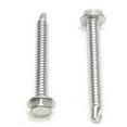 thumbnail image 6 of Bolt Dropper No. 14 x 2-1/2" Stainless Hex Washer Head Self Drilling Screws, 410 Steel, No. 3 Point, 50 pc, Plain Finish, 6 of 6