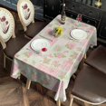 thumbnail image 2 of Pioneer Flower Floral Print Pattern Rectangle Tablecloth 60"x102", Waterproof Polyester Table Cloth, Wipeable Spillproof for Dining Camping Indoor Outdoor, 2 of 6