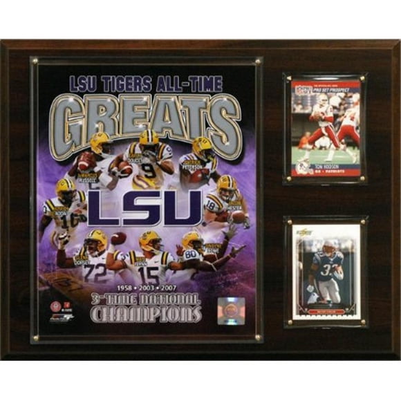 C & I Collectables 1215LSUGREAT NCAA Football 12 x 15 LSU Tigers All-Time Greats Photo Plaque