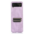 thumbnail image 5 of Dteck Leather Wallet Case for Samsung Galaxy Z Flip 3 with Card Slots Card Holders Shockproof Protective Folding Case For Samsung Galaxy Z Flip 3,Purple, 5 of 6