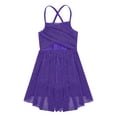 thumbnail image 4 of iiniim Girls Children Sweetheart Sequins Chiffon Dance Lyrical Dress Sash Bow Tie Ballroom Size 4-16 Purple 16, 4 of 7