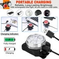 thumbnail image 7 of USB Rechargeable Bike Light Set,Super Bright Front Headlight and Rear LED Bicycle Light,650mah Lithium Battery,4 Light Mode Options(2 USB cables and 4 Strap Included), 7 of 7