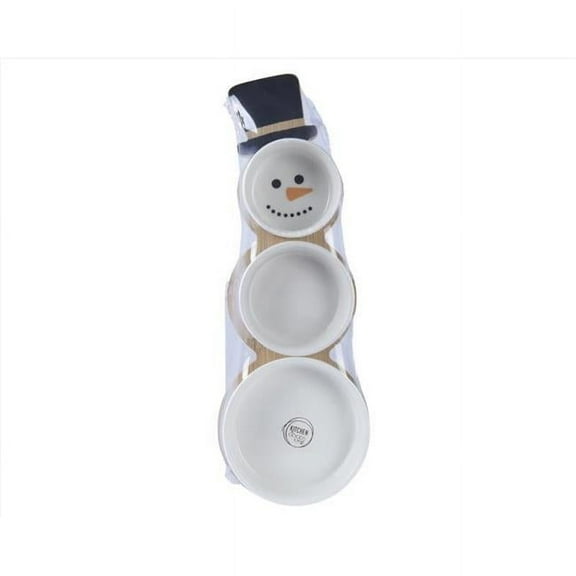 Decoris 9096623 1.6 in. Tapasset Snowman Table Decor, White - Pack of 12