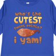 thumbnail image 4 of Inktastic Who's the Cutest Sweet Potato? I Yam Funny Thanksgiving Boys or Girls Long Sleeve Toddler T-Shirt, 4 of 5