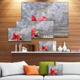 thumbnail image 3 of Beautiful Fallen Red Lily Flower - Large Floral Canvas Artwork, 3 of 4