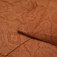 thumbnail image 3 of Superior 600 Thread Count Paisley Cotton Blend Sheet Set, California King, Pumpkin, 3 of 6