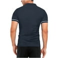 thumbnail image 6 of cfhntfmh Quarter-Zip Pullover Shirts for Men Summer Basic Solid Short Sleeve Lapel Golf Tops Muscle Sports Tees, 6 of 7