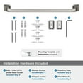 thumbnail image 5 of Amerock Revitalize Brushed Nickel 18 inch (457mm) Towel Bar, 5 of 8