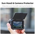 thumbnail image 5 of 2-in-1 Protective Case Cage & Light Shield Sunshade for DJI Action 5 Pro/Action 4/3, Camera Expansion Stand Mount Adapter Bracket Housing Bezel Cover Shell with Sun Hood, 5 of 10