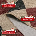 thumbnail image 2 of SUNDEREY 2'6"x8' Christmas Hallway Runner Rug, 2.6x8ft Geometric Kitchen Rug,Non Slip Easy Jute Entryway Rug,Machine Washable, Checkerboard Indoor Outdoor Carpet for Entry Front Door,Red&Black, 2 of 8