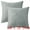 Dark Gray, variant on Unique Bargains Solid Indoor Outdoor Linen Decorative Throw Pillow Cover (2 Count) Black 16" x 16"