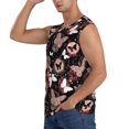 thumbnail image 3 of Goofa Butterfly Printed Men's Sleeveless T-Shirt - Athletic Gym Workout Tank Top for Men - Moisture-Wicking, UPF 30+ Quick-Dry Muscle Tee-X-Large, 3 of 8