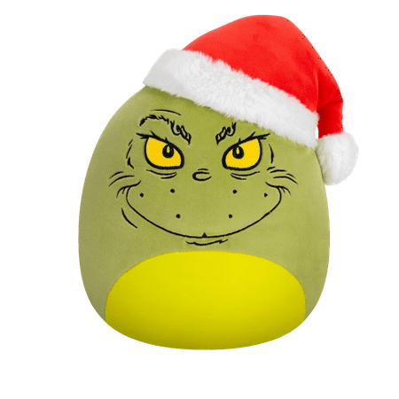 Squishmallows Original 10 inch Dr. Seuss Green Grinch in Santa Hat - Child s Ultra Soft Stuffed Plush Toy