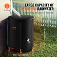 thumbnail image 4 of VEVOR Collapsible Rain Barrel, 66 Gallon/250 L Portable Rain Water Collection Barrel, PVC Rainwater Collection System with Spigots and Overflow Kit, Water Barrel for Garden Water Catcher, 4 of 9